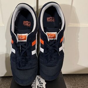 Onitsuka Tiger by Asics Men's Dark Blue and Bright Orange Sneakers